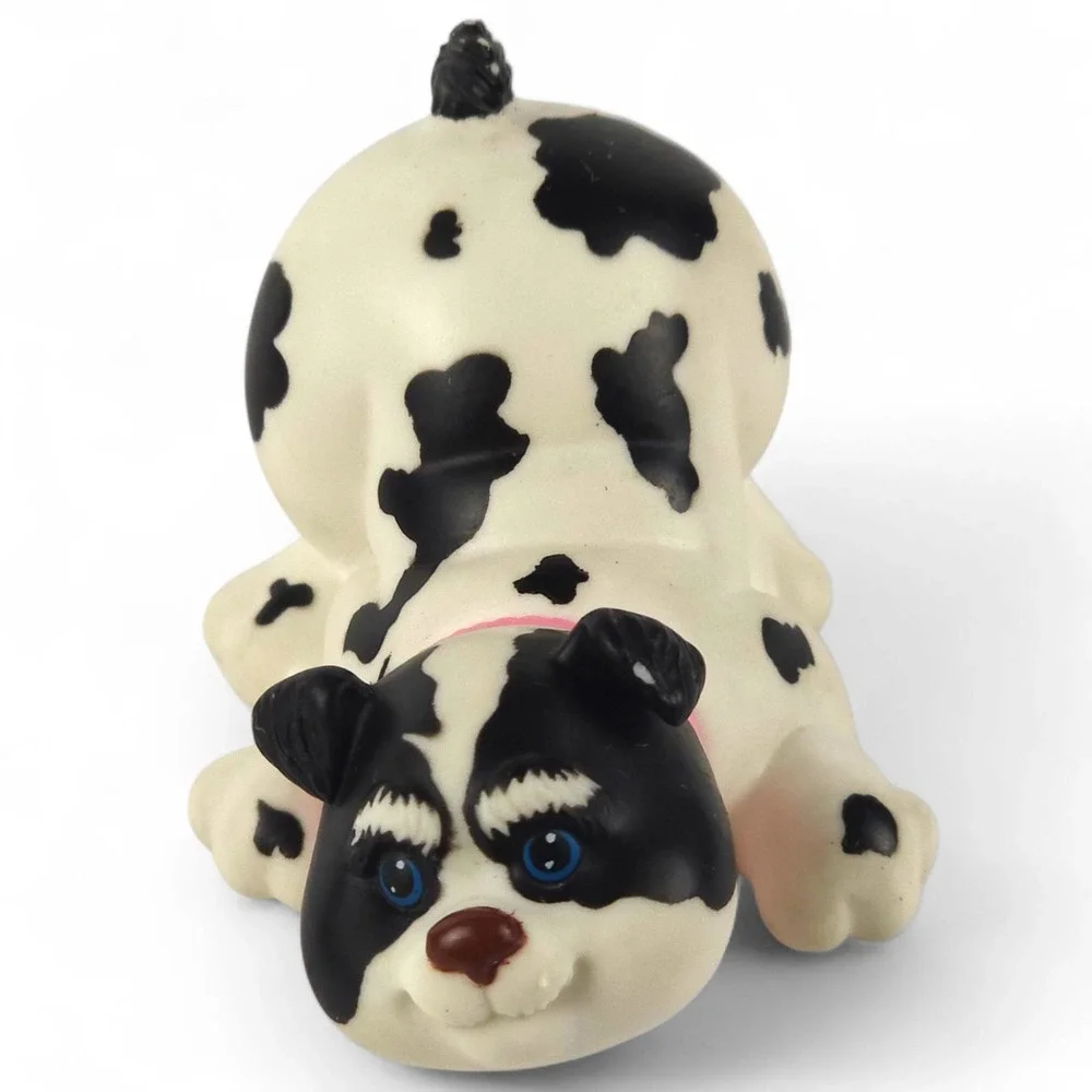 Vintage 1993 Hasbro Puppy Surprise Funtime Dalmatian Dog Figure Vinyl Toy Rare